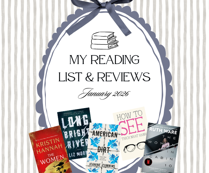 My January 2026 reading list featuring every book I read with honest reviews, reflections, and thoughtful recommendations.